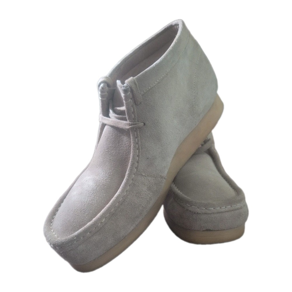 Clarks Originals Wallabee Boots Men's Size 12 Beige Suede Crepe Sole Chukka Shoe - Picture 7 of 8